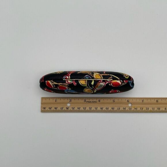 Nicole Miller Sunglasses Print Hard Eyeglass Case Black/Red/Yellow Retro Pop Art - Picture 11 of 11